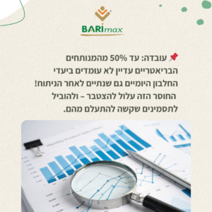 עובדה: עד 50% מהמתמחים הבריאטריים עדיין לא עומדים ביעדי החלבון היומיים גם שנתיים לאחר הניתוח! החוסר הזה עלול להצטבר – ולהוביל לתסמינים שקשה להתעלם מהם.