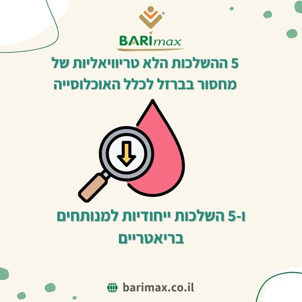 5 ההשלכות הלא טריוויאליות של מחסור בברזל לכלל האוכלוסייה ו-5 השלכות ייחודיות למנותחים בריאטריים